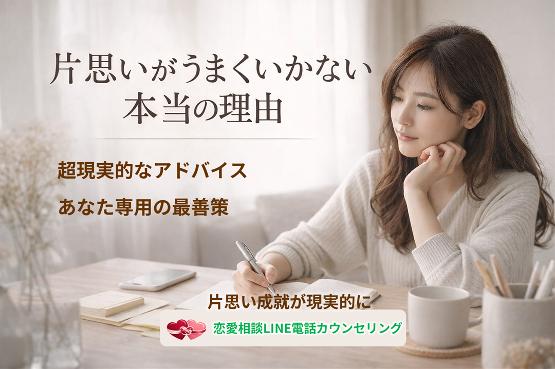 片思いがうまくいかない本当の理由｜恋愛相談LINE電話カウンセリング