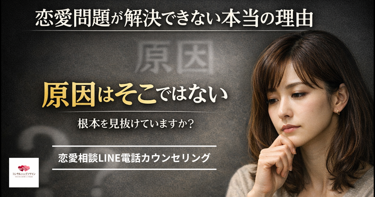 恋愛が上手くいかない原因とは何か｜恋愛相談LINE電話カウンセリング