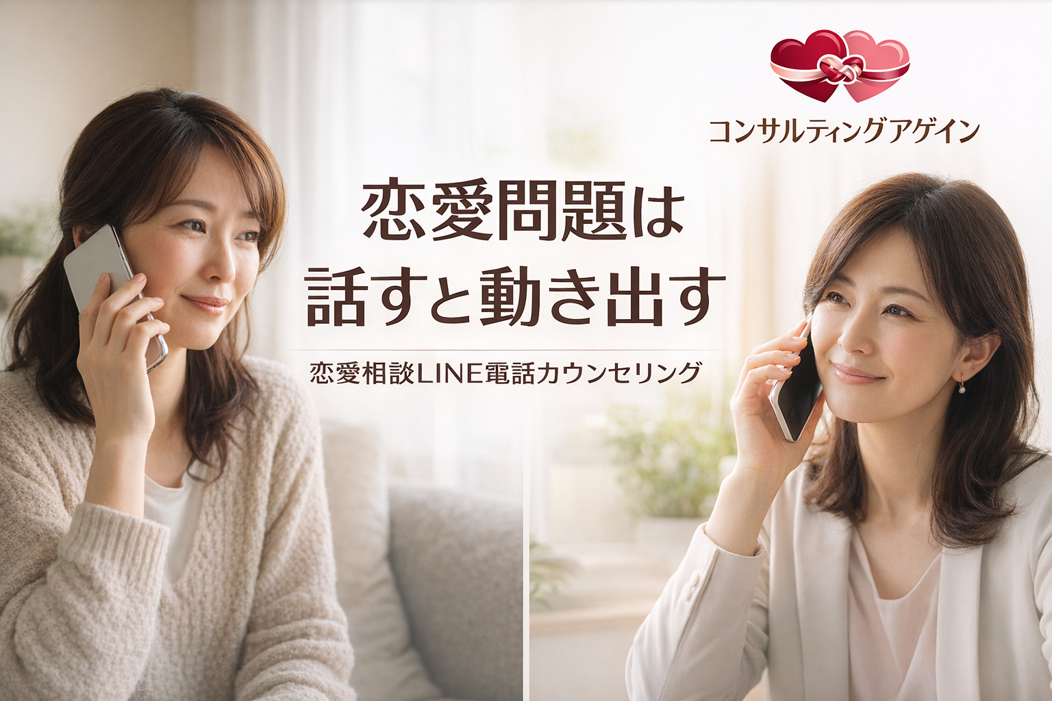 恋愛問題は話すと動き出す｜恋愛相談LINE電話カウンセリング